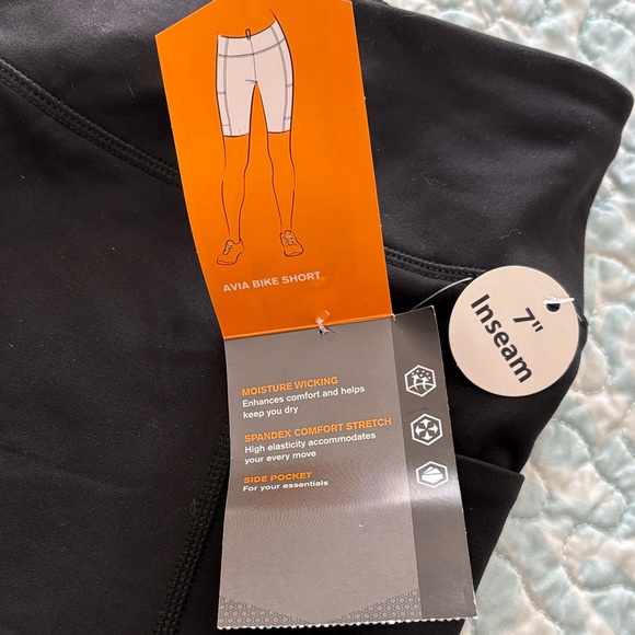Avia Women's Black Bike Shorts - Picture 3 of 11